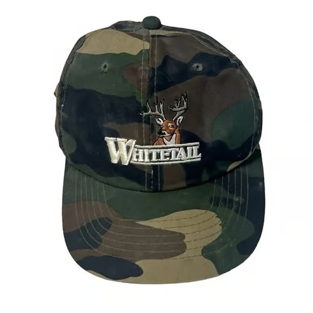 Whitetail Camo Snapback Baseball Cap‎ Hat Vintage